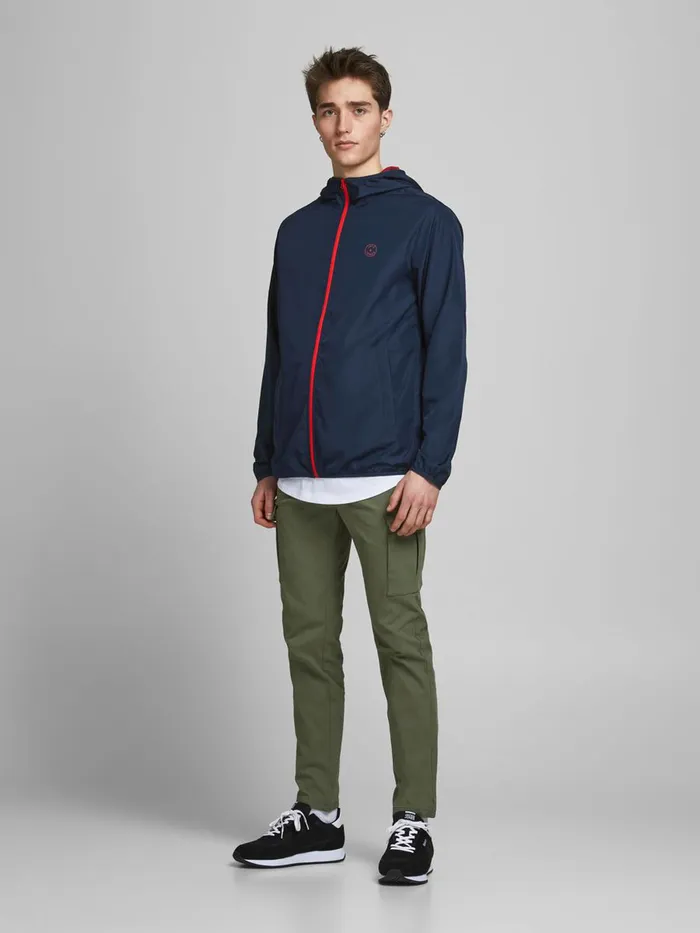 Jackets JACK and JONES Mens HOODED JACKET Blue Navy Blazer