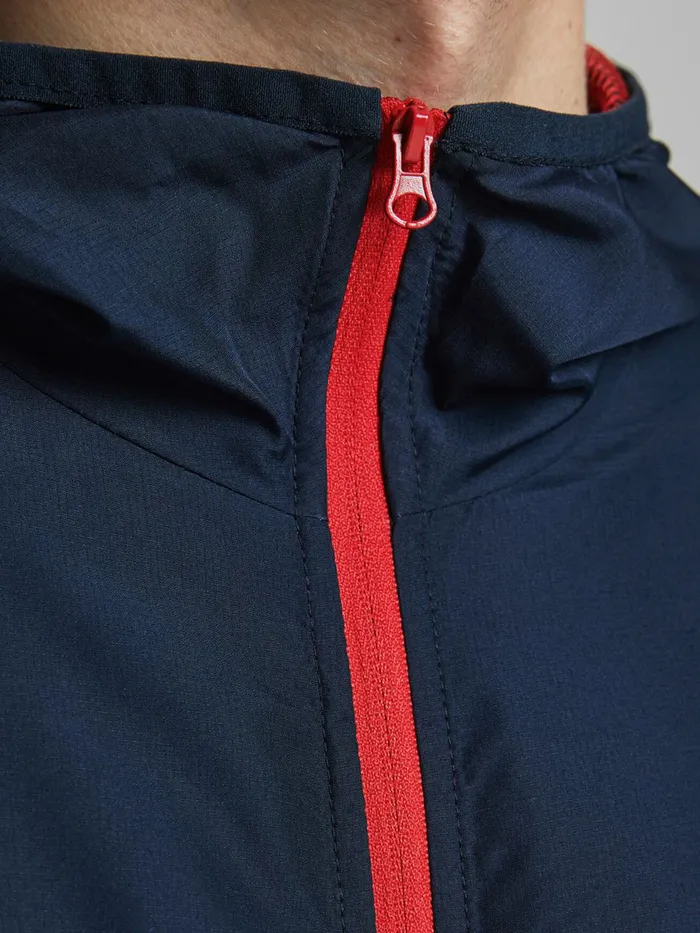 Jackets JACK and JONES Mens HOODED JACKET Blue Navy Blazer