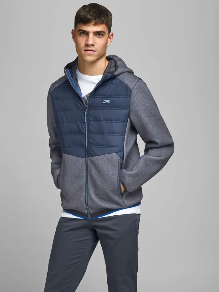 Jackets JACK and JONES Mens HYBRID LIGHTWEIGHT JACKET Blue Navy Blazer