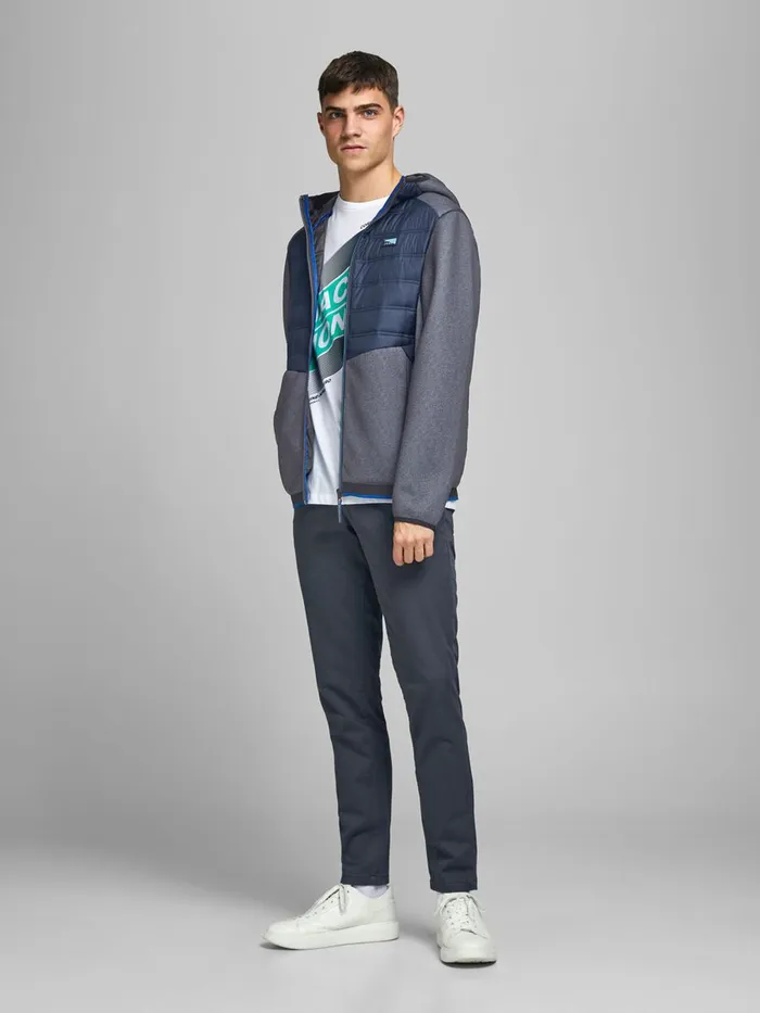 Jackets JACK and JONES Mens HYBRID LIGHTWEIGHT JACKET Blue Navy Blazer