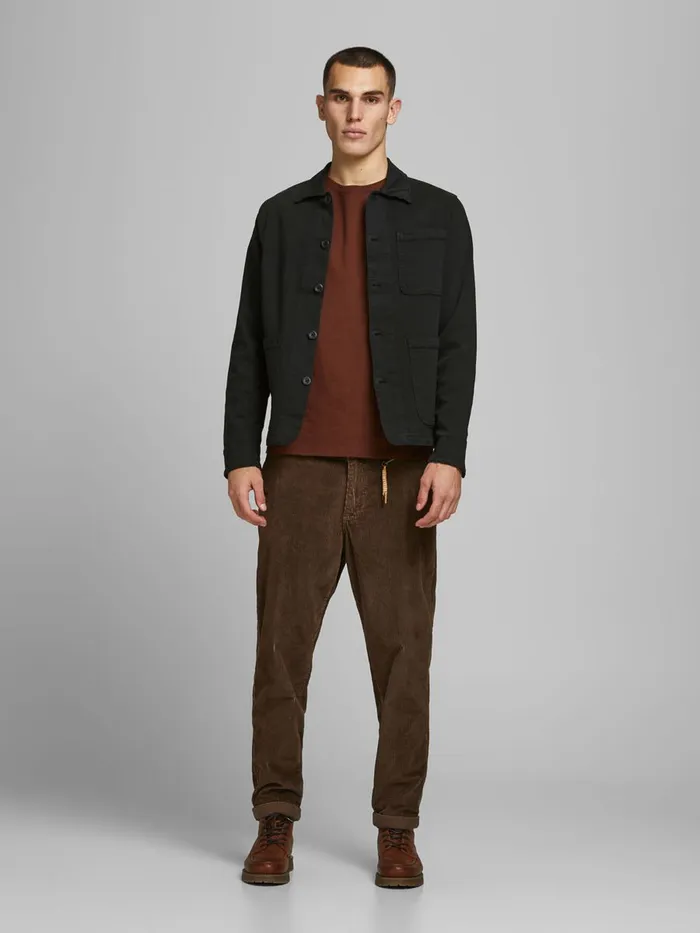 Jackets JACK and JONES Mens LUCAS AKM DENIM JACKET Black Black