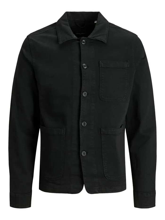 Jackets JACK and JONES Mens LUCAS AKM DENIM JACKET Black Black
