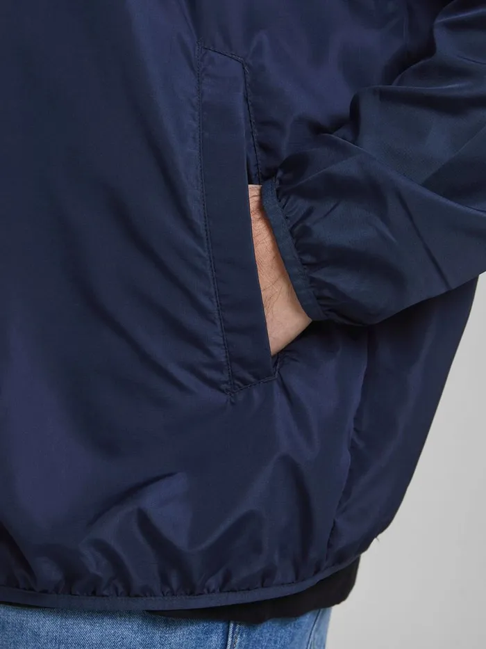 Jackets JACK and JONES Mens RECYCLED POLYESTER BLEND PLUS SIZE JACKET Blue Navy Blazer