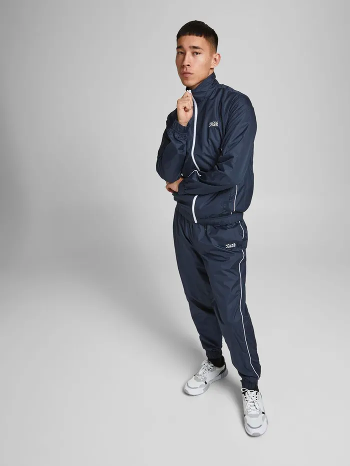 Jackets JACK and JONES Mens TRACK JACKET Blue Navy Blazer