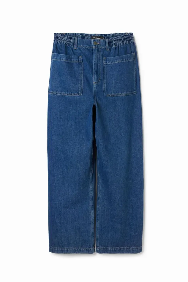 Jeans And Trousers Men Desigual Long Jeans With Pockets Blue