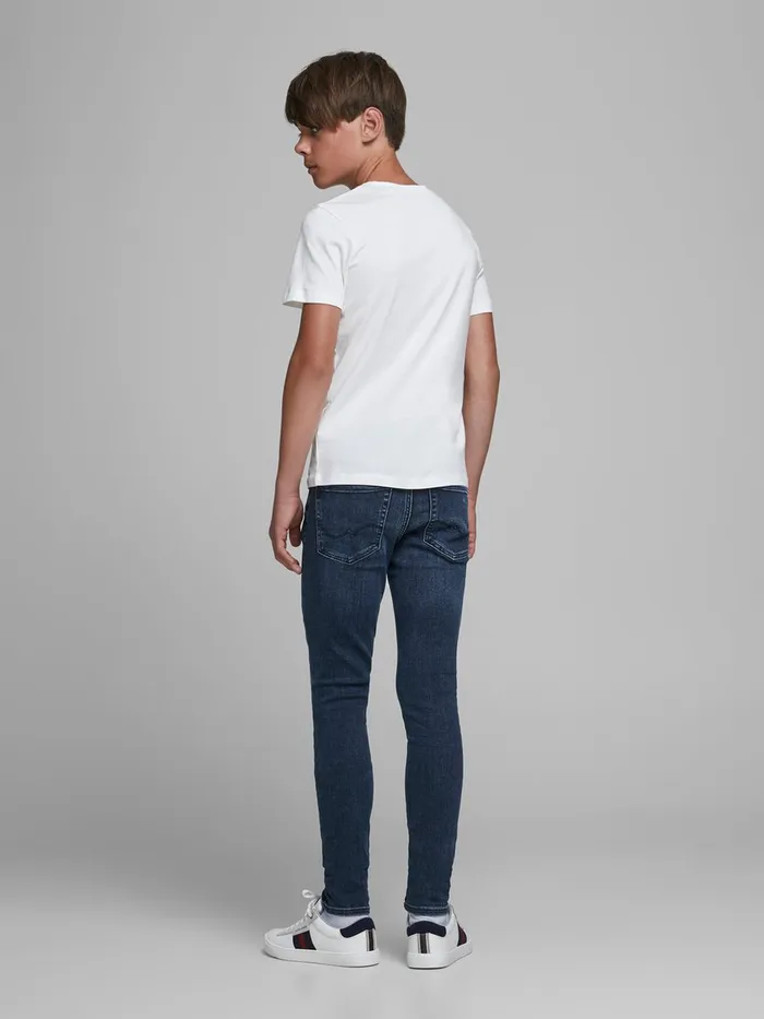 Jeans JACK and JONES Junior BOYS LIAM ORIGINAL SLIM FIT JEANS Blue Blue Denim