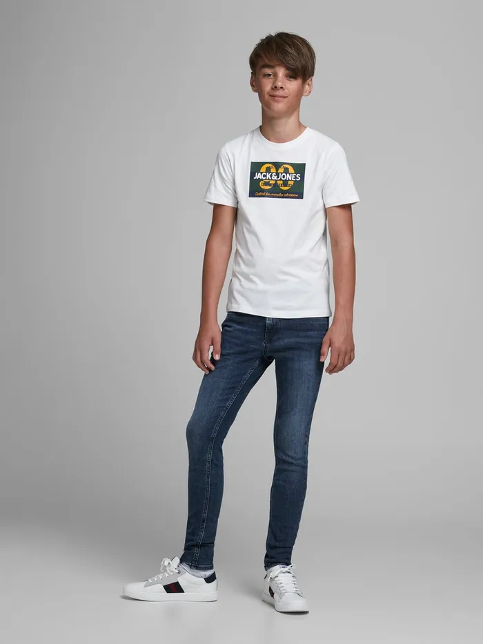 Jeans JACK and JONES Junior BOYS LIAM ORIGINAL SLIM FIT JEANS Blue Blue Denim