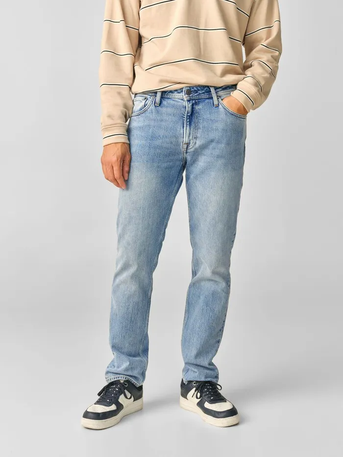 Jeans JACK and JONES Mens CLARK ORIGINAL CJ 195 REGULAR FIT JEANS Blue Blue Denim Jeans JACK and JONES Mens CLARK ORIGINAL CJ 195 REGULAR FIT JEANS Blue Blue Denim