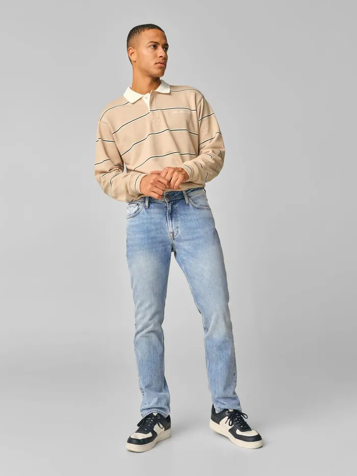 Jeans JACK and JONES Mens CLARK ORIGINAL CJ 195 REGULAR FIT JEANS Blue Blue Denim