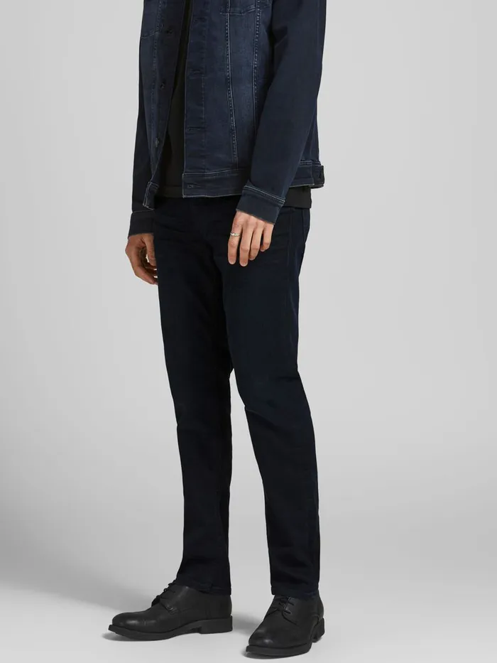 Jeans JACK and JONES Mens CLARK ORIGINAL JOS 218 REGULAR FIT JEANS Black Blue Denim Jeans JACK and JONES Mens CLARK ORIGINAL JOS 218 REGULAR FIT JEANS Black Blue Denim