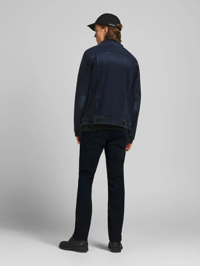 Jeans JACK and JONES Mens CLARK ORIGINAL JOS 218 REGULAR FIT JEANS Black Blue Denim