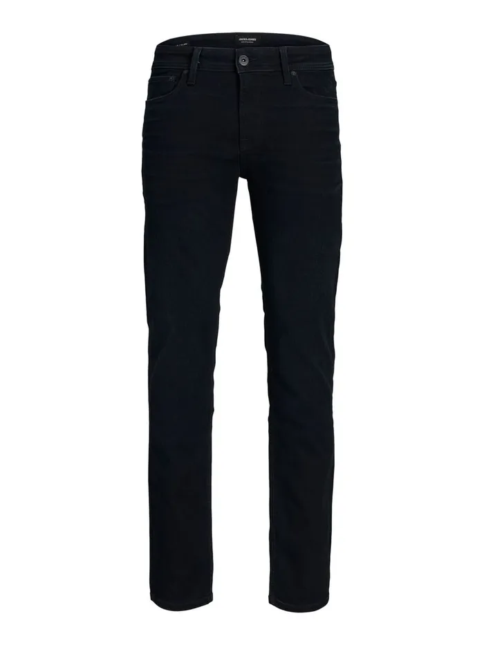 Jeans JACK and JONES Mens CLARK ORIGINAL JOS 218 REGULAR FIT JEANS Black Blue Denim