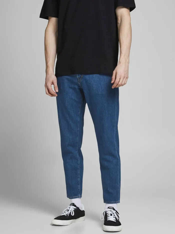 Jeans JACK and JONES Mens FRANK LEEN AM 236 TAPERED FIT JEANS Blue Blue Denim Jeans JACK and JONES Mens FRANK LEEN AM 236 TAPERED FIT JEANS Blue Blue Denim