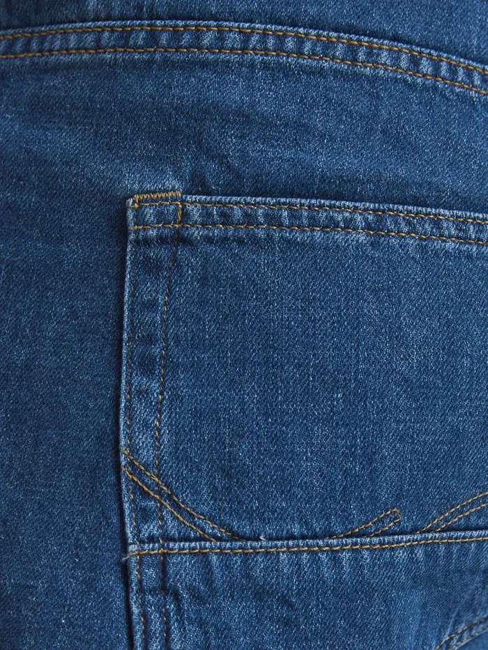 Jeans JACK and JONES Mens FRANK LEEN AM 236 TAPERED FIT JEANS Blue Blue Denim