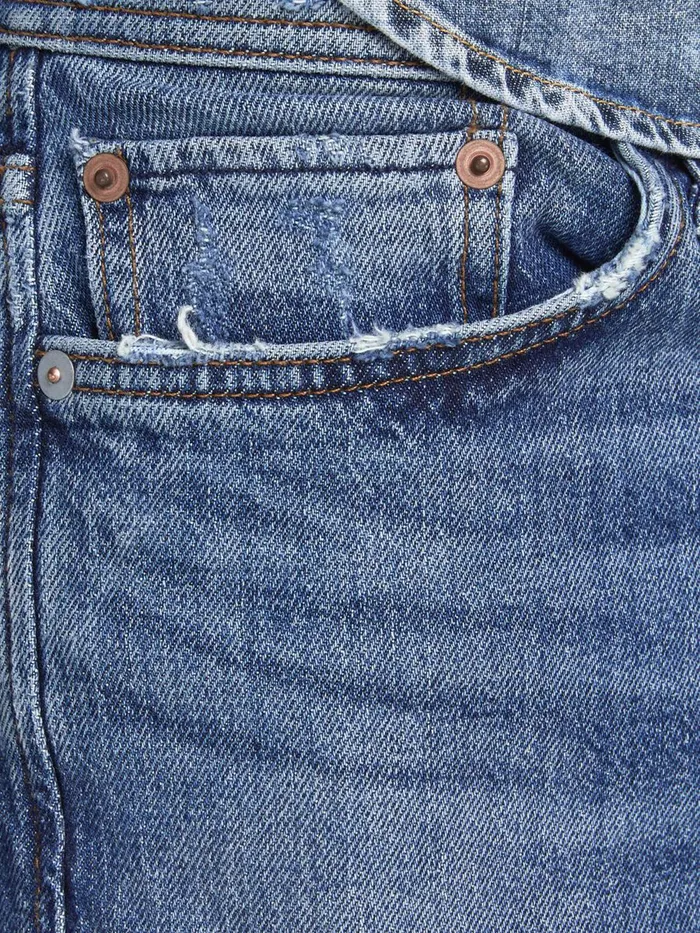 Jeans JACK and JONES Mens FRED ORIGINAL CJ 308 TAPERED FIT JEANS Blue Blue Denim