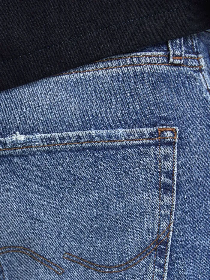 Jeans JACK and JONES Mens FRED ORIGINAL CJ 308 TAPERED FIT JEANS Blue Blue Denim