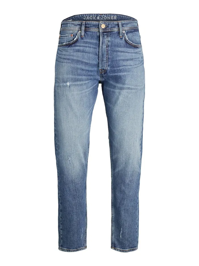Jeans JACK and JONES Mens FRED ORIGINAL CJ 308 TAPERED FIT JEANS Blue Blue Denim