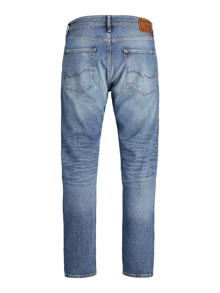 Jeans JACK and JONES Mens FRED ORIGINAL CJ 308 TAPERED FIT JEANS Blue Blue Denim