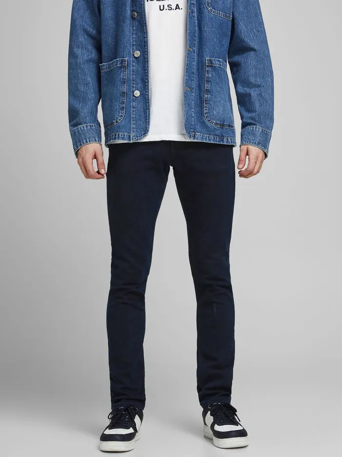 Jeans JACK and JONES Mens GLENN FELIX AM 166 LID SLIM FIT JEANS Blue Blue Denim Jeans JACK and JONES Mens GLENN FELIX AM 166 LID SLIM FIT JEANS Blue Blue Denim
