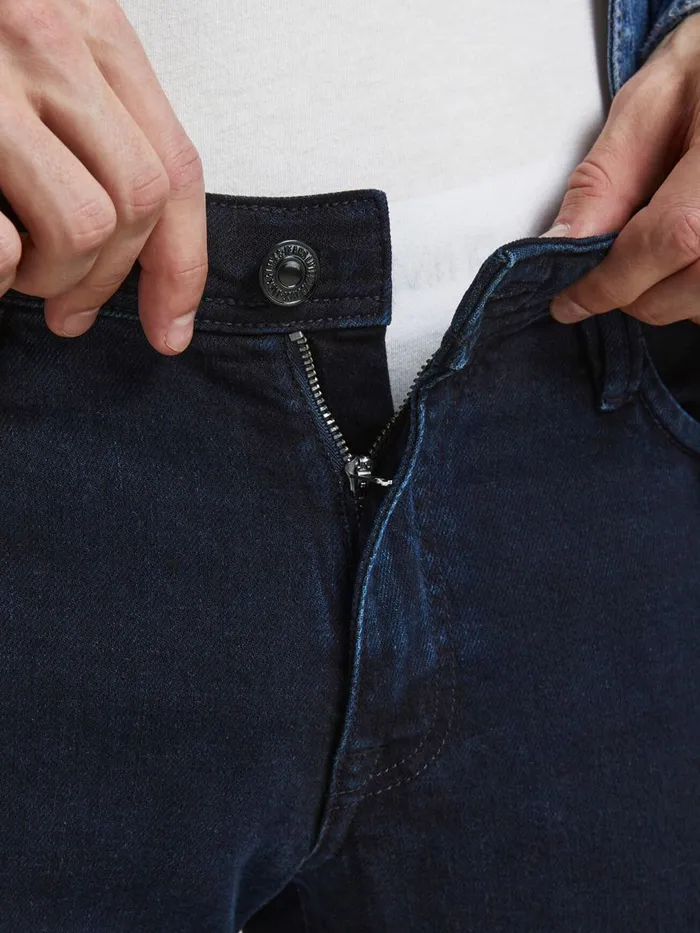 Jeans JACK and JONES Mens GLENN FELIX AM 166 LID SLIM FIT JEANS Blue Blue Denim