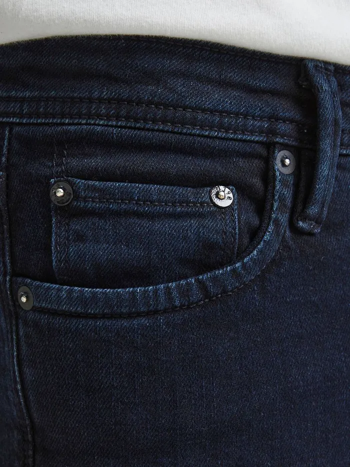 Jeans JACK and JONES Mens GLENN FELIX AM 166 LID SLIM FIT JEANS Blue Blue Denim