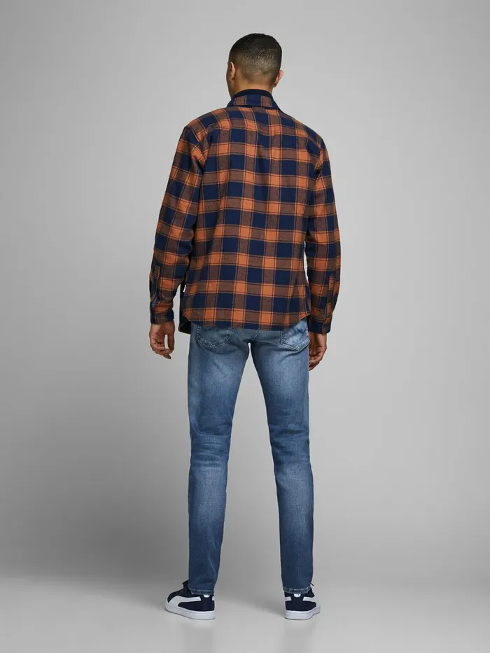 Jeans JACK and JONES Mens GLENN ICON JJ 357 50SPS SLIM FIT JEANS Blue Blue Denim