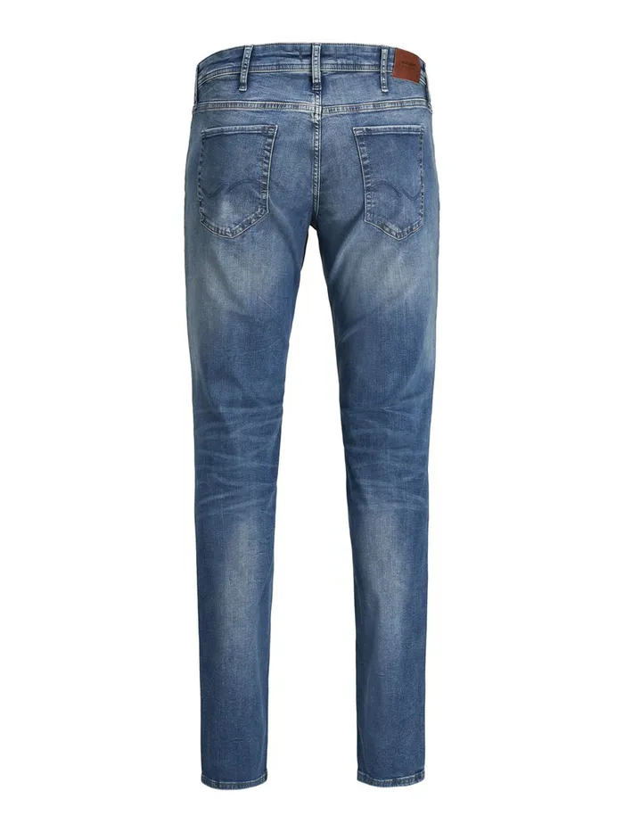 Jeans JACK and JONES Mens GLENN ORG PLUS SIZE SLIM FIT JEANS Blue Blue Denim