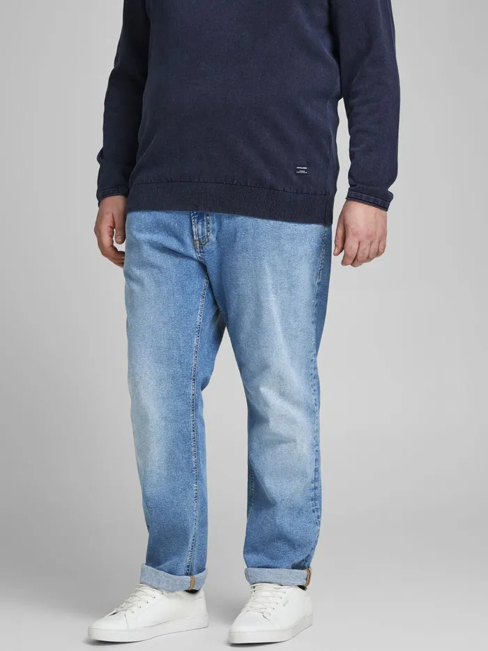 Jeans JACK and JONES Mens GLENN ORIGINAL NA 032 PLUS SIZE SLIM FIT JEANS Blue Blue Denim Jeans JACK and JONES Mens GLENN ORIGINAL NA 032 PLUS SIZE SLIM FIT JEANS Blue Blue Denim