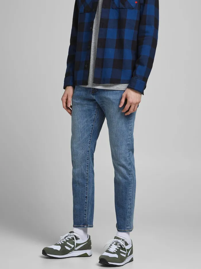 Jeans JACK and JONES Mens GLENN ROYAL R233 RDD SLIM FIT JEANS Blue Blue Denim
