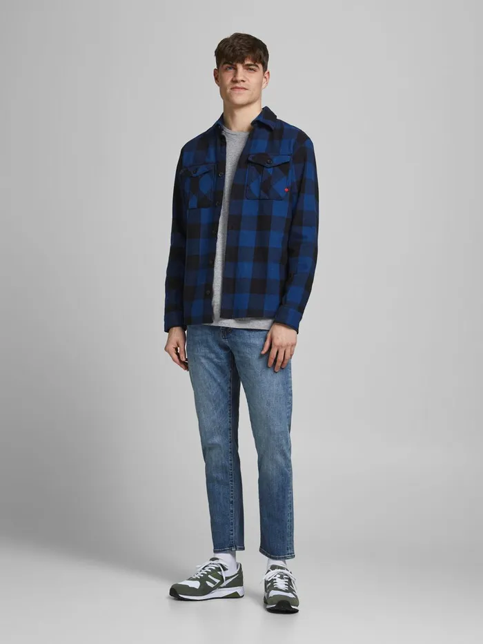 Jeans JACK and JONES Mens GLENN ROYAL R233 RDD SLIM FIT JEANS Blue Blue Denim