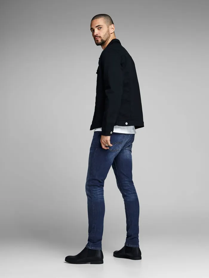 Jeans JACK and JONES Mens LIAM ORIGINAL AM 014 SKINNY FIT JEANS Blue Blue Denim