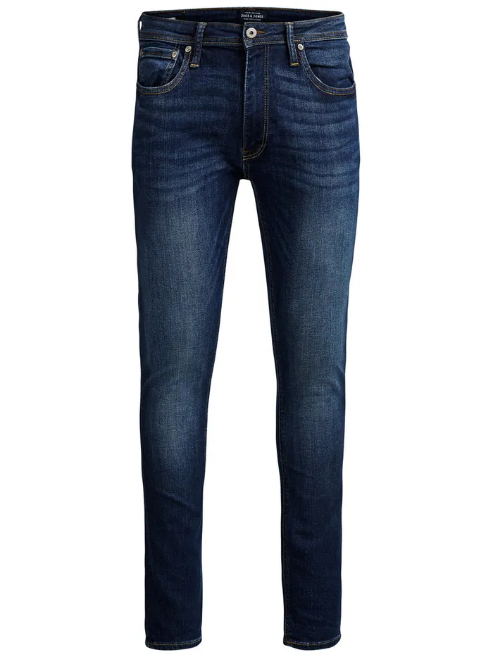 Jeans JACK and JONES Mens LIAM ORIGINAL AM 014 SKINNY FIT JEANS Blue Blue Denim