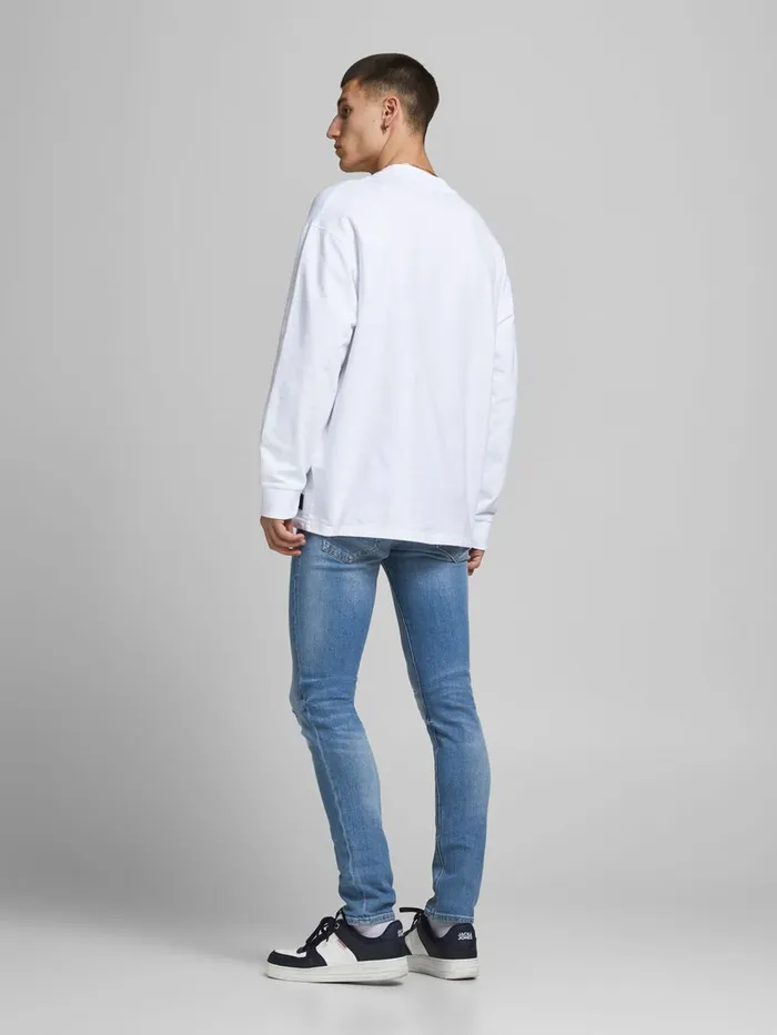 Jeans JACK and JONES Mens LIAM ORIGINAL NA 421 SKINNY FIT JEANS Blue Blue Denim