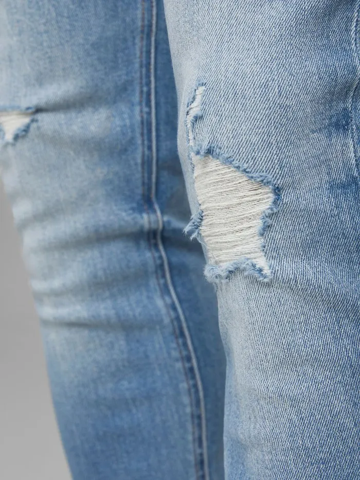 Jeans JACK and JONES Mens LIAM ORIGINAL NA 421 SKINNY FIT JEANS Blue Blue Denim