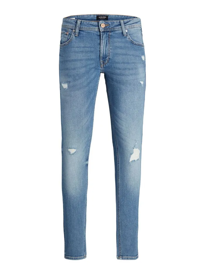 Jeans JACK and JONES Mens LIAM ORIGINAL NA 421 SKINNY FIT JEANS Blue Blue Denim