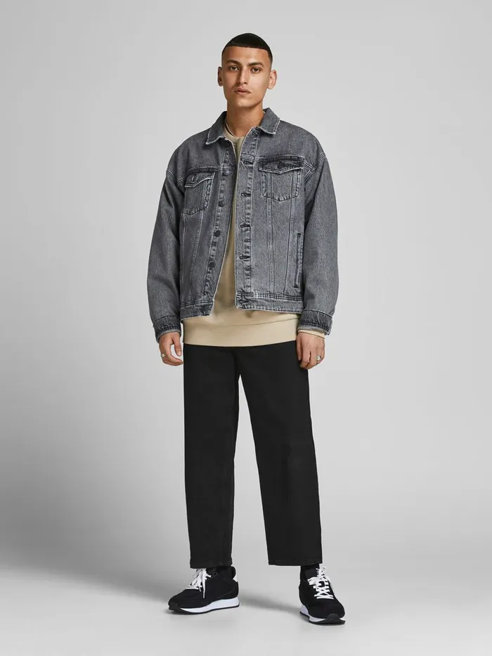 Jeans JACK and JONES Mens ROB ORIGINAL CJ 935 LOOSE FIT JEANS Black Black Denim