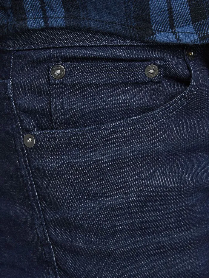 Jeans JACK and JONES Mens TIM ICON JJ 265 SLIMSTRAIGHT FIT JEANS Blue Blue Denim