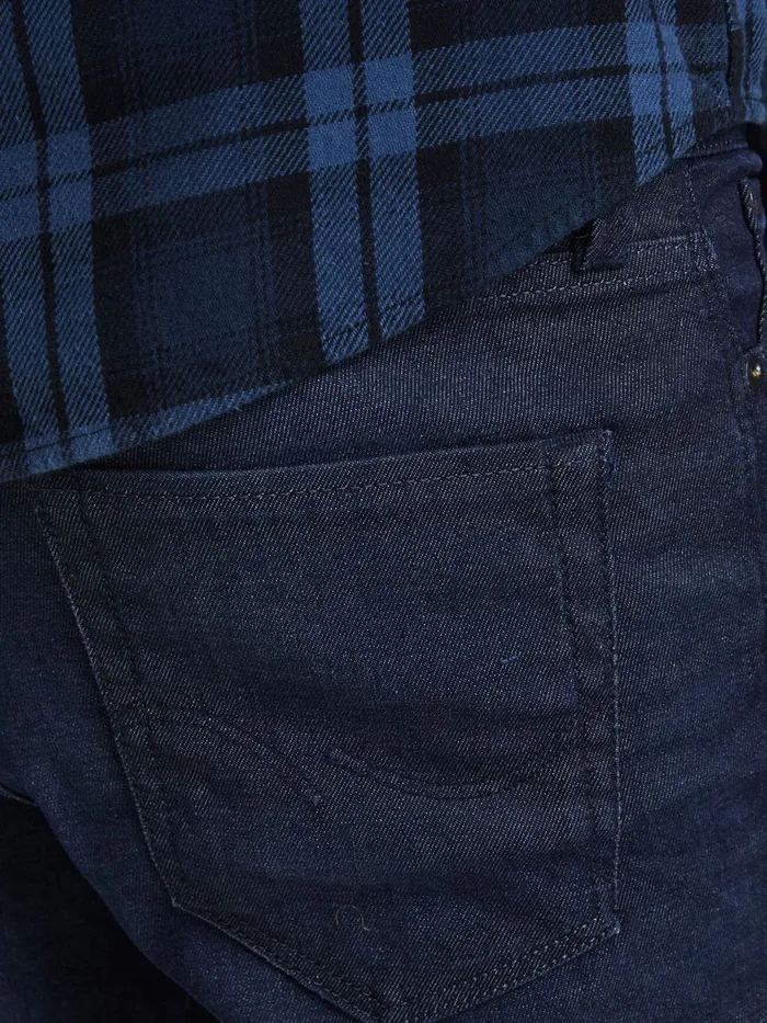 Jeans JACK and JONES Mens TIM ICON JJ 265 SLIMSTRAIGHT FIT JEANS Blue Blue Denim