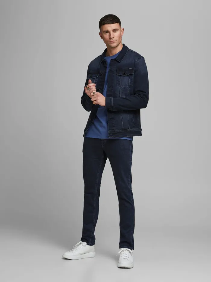Jeans JACK and JONES Mens TIM VINTAGE AM 603 SLIMSTRAIGHT FIT JEANS Blue Blue Denim