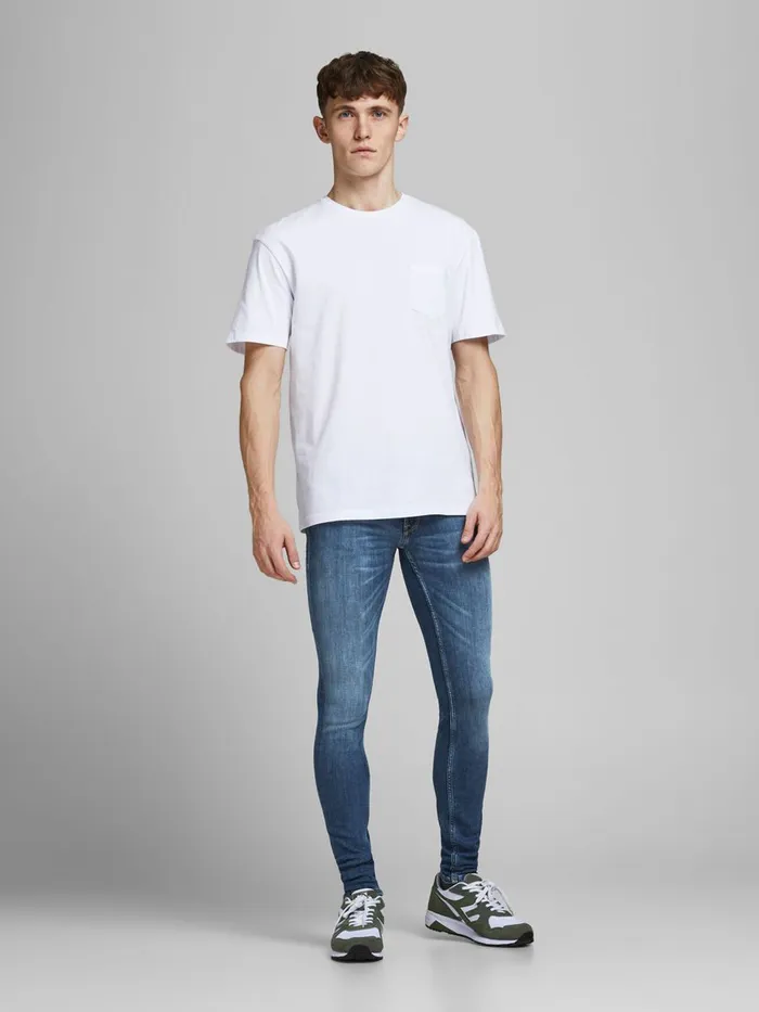Jeans JACK and JONES Mens TOM ORIGINAL CJ 930 SKINNY FIT JEANS Blue Blue Denim