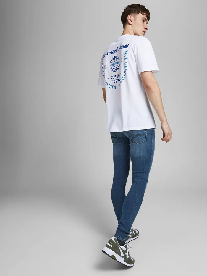 Jeans JACK and JONES Mens TOM ORIGINAL CJ 930 SKINNY FIT JEANS Blue Blue Denim