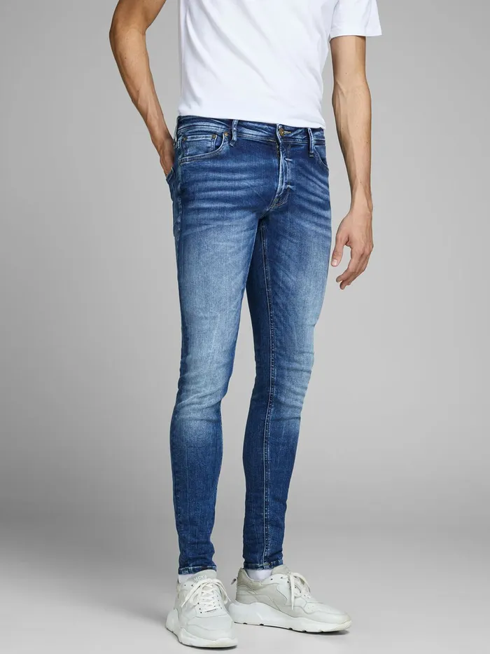 Jeans JACK and JONES Mens TOM ORIGINAL JOS 510 50SPS SKINNY FIT JEANS Blue Blue Denim Jeans JACK and JONES Mens TOM ORIGINAL JOS 510 50SPS SKINNY FIT JEANS Blue Blue Denim