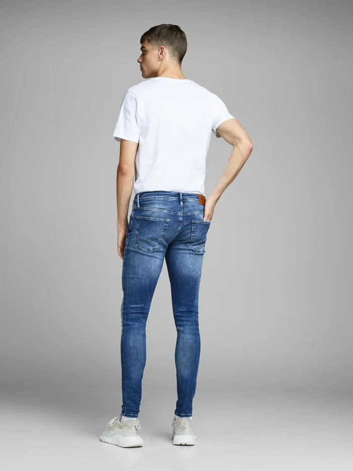 Jeans JACK and JONES Mens TOM ORIGINAL JOS 510 50SPS SKINNY FIT JEANS Blue Blue Denim