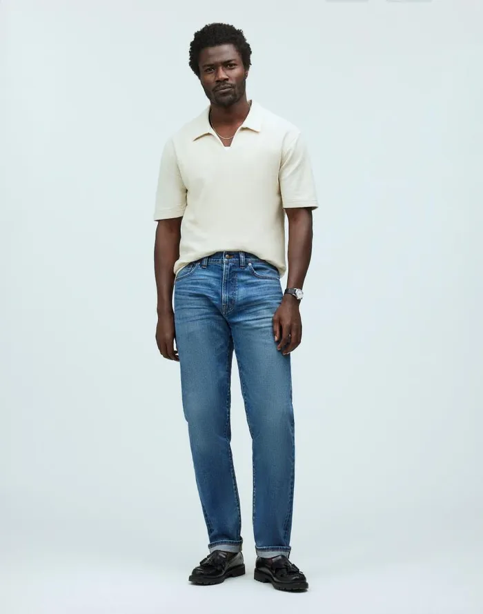 Jeans Men Madewell Relaxed Taper Stretch Selvedge Jeans In Barrington Wash Barrington Wash Jeans Men Madewell Relaxed Taper Stretch Selvedge Jeans In Barrington Wash Barrington Wash