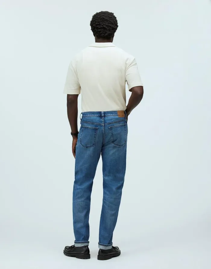 Jeans Men Madewell Relaxed Taper Stretch Selvedge Jeans In Barrington Wash Barrington Wash