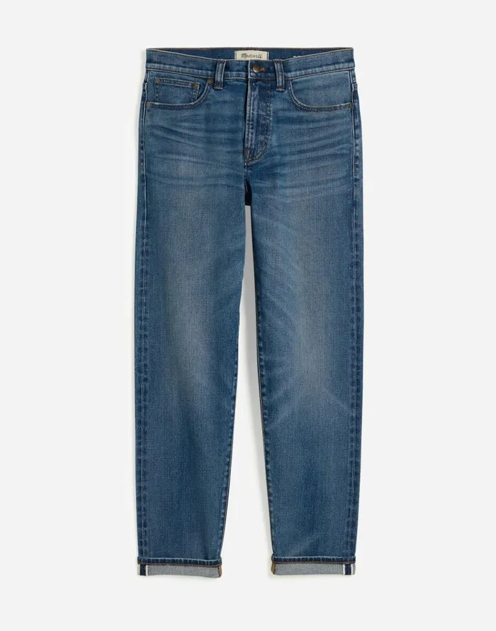 Jeans Men Madewell Relaxed Taper Stretch Selvedge Jeans In Barrington Wash Barrington Wash