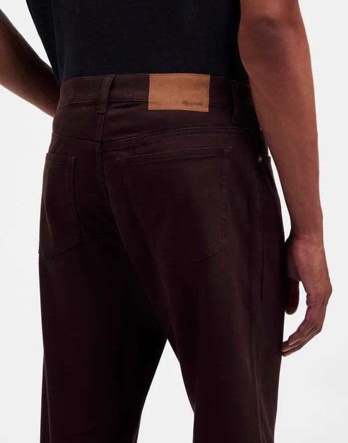Jeans Men Madewell The Allday 1991 StraightLeg Pant Dark Carob