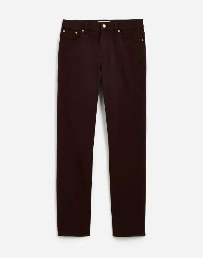 Jeans Men Madewell The Allday 1991 StraightLeg Pant Dark Carob