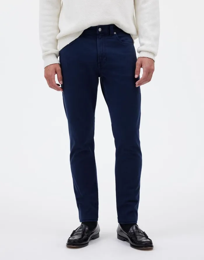 Jeans Men Madewell The Athletic Allday Slim Pant Deep Indigo