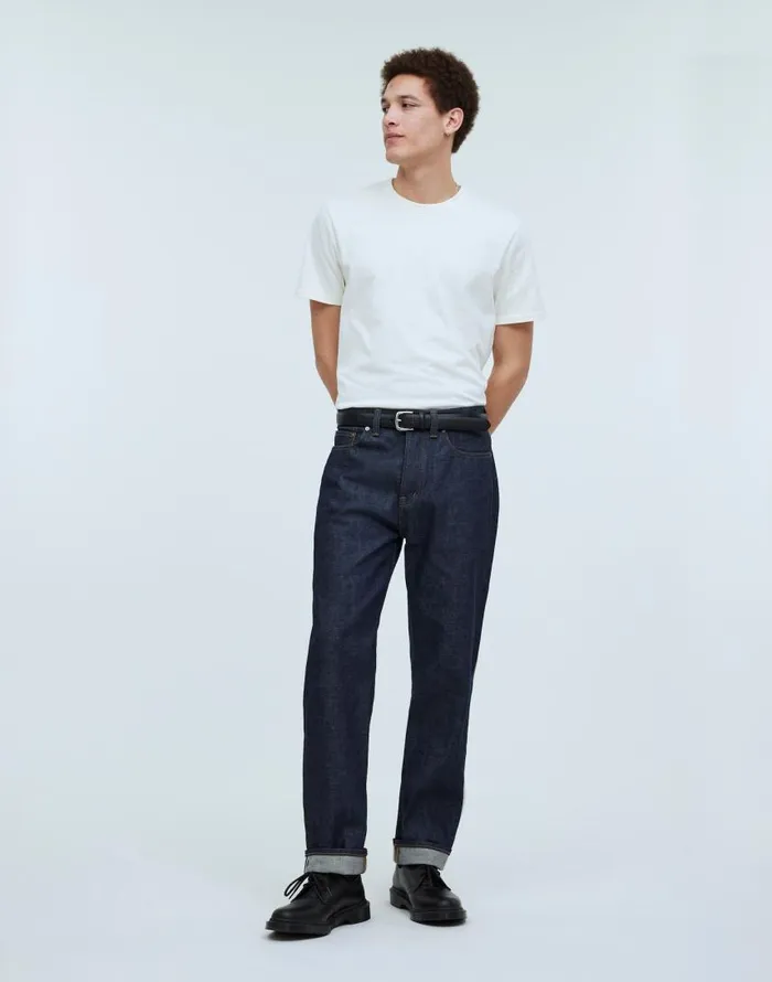 Jeans Men Madewell Vintage Relaxed Straight Jeans In Raw Selvedge Raw Selvedge Jeans Men Madewell Vintage Relaxed Straight Jeans In Raw Selvedge Raw Selvedge
